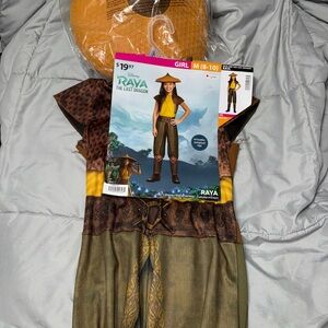 Disney Raya Kids Costume - Yellow and Brown